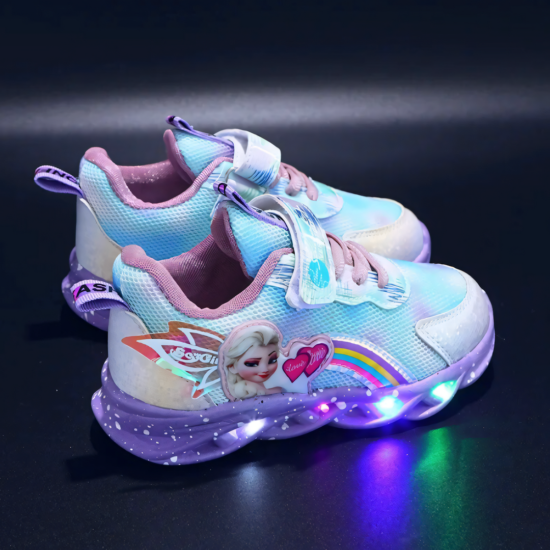 Sko Med Lys | Prinsesse LED Sneakers - ELSA | Fashion Fuzion